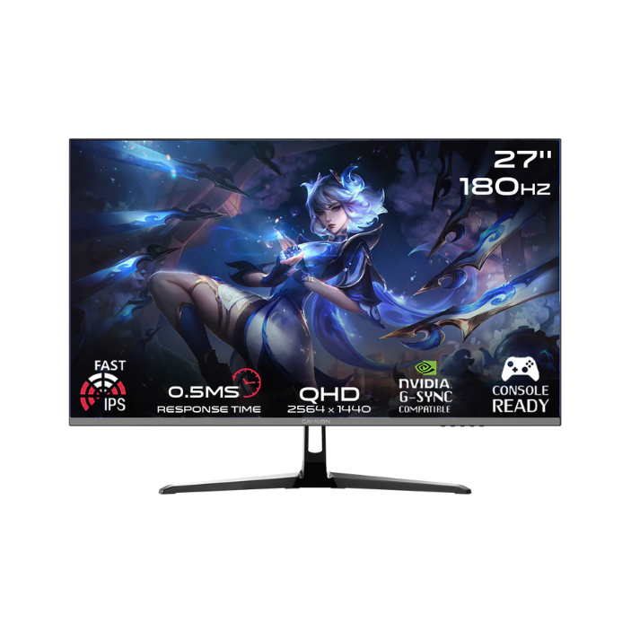 GAMEON GOPS27QHD180IPS 27" QHD, 180Hz, 0.5ms Fast IPS Gaming Monitor (Support PS5)